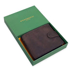 Genuine Leather Classic Everyday Essential RFID Wallet - Brown