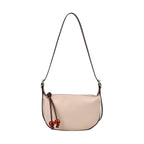 Genuine Leather Crossbody Bag - White