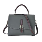 New Fall Collection- Genuine Leather Crossbody Bag with Shoulder Strap -  Olive