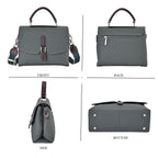 New Fall Collection- Genuine Leather Crossbody Bag with Shoulder Strap -  Olive