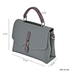 New Fall Collection- Genuine Leather Crossbody Bag with Shoulder Strap -  Olive