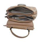 Genuine Leather Crossbody Bag (Size 25x11x22 cm) - Beige