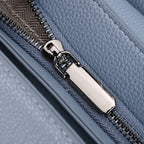 Genuine Leather Crossbody Bag (Size 25x11x22 cm) - Blue