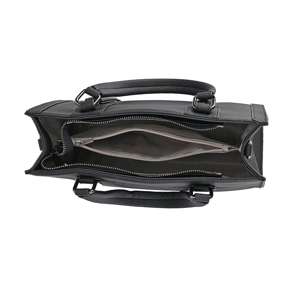 BLACK FRIDAY DOORBUSTER - Leather Crossbody HandBag - Black