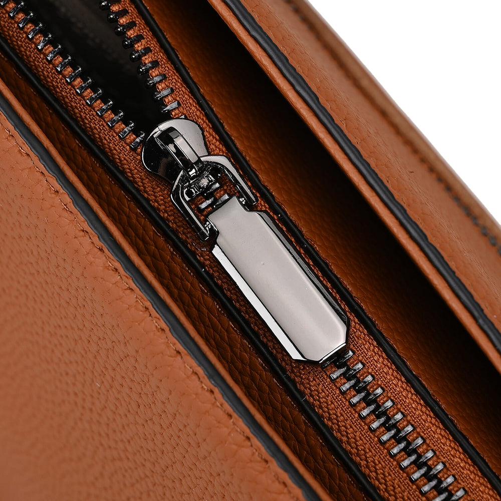 BLACK FRIDAY DOORBUSTER - Leather Crossbody HandBag - Tan