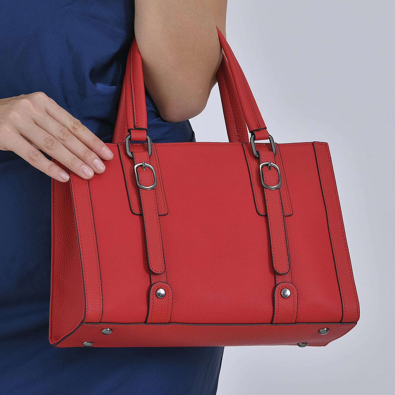 BLACK FRIDAY DOORBUSTER - Leather Crossbody HandBag - Red