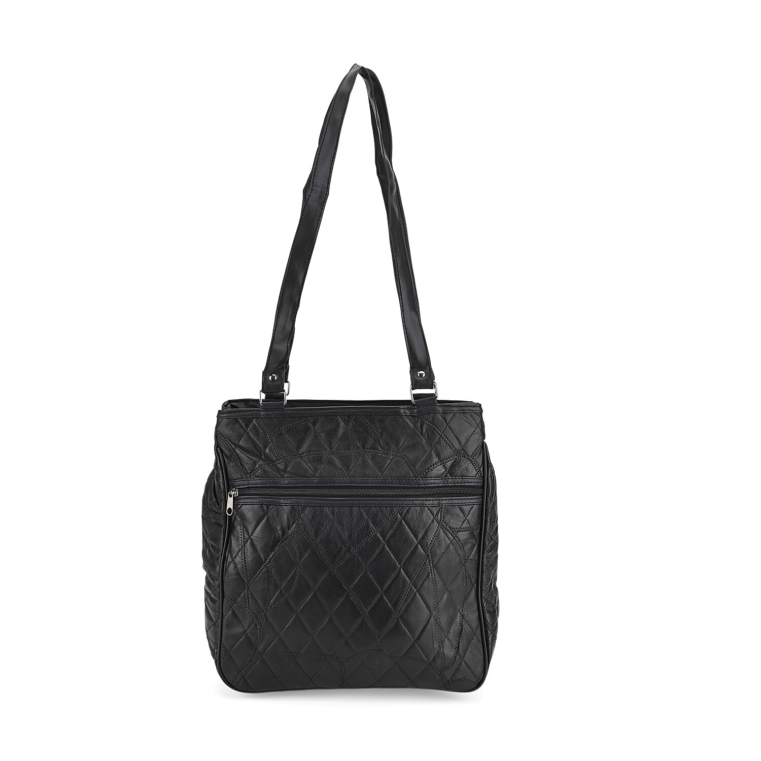 One Time CloseOut-Genuine Leather Tote Bag (Size 30x10x33 cm) - Black