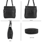 One Time CloseOut-Genuine Leather Tote Bag (Size 30x10x33 cm) - Black
