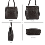 One Time CloseOut-Genuine Leather Tote Bag (Size 30x10x33 cm) - Brown