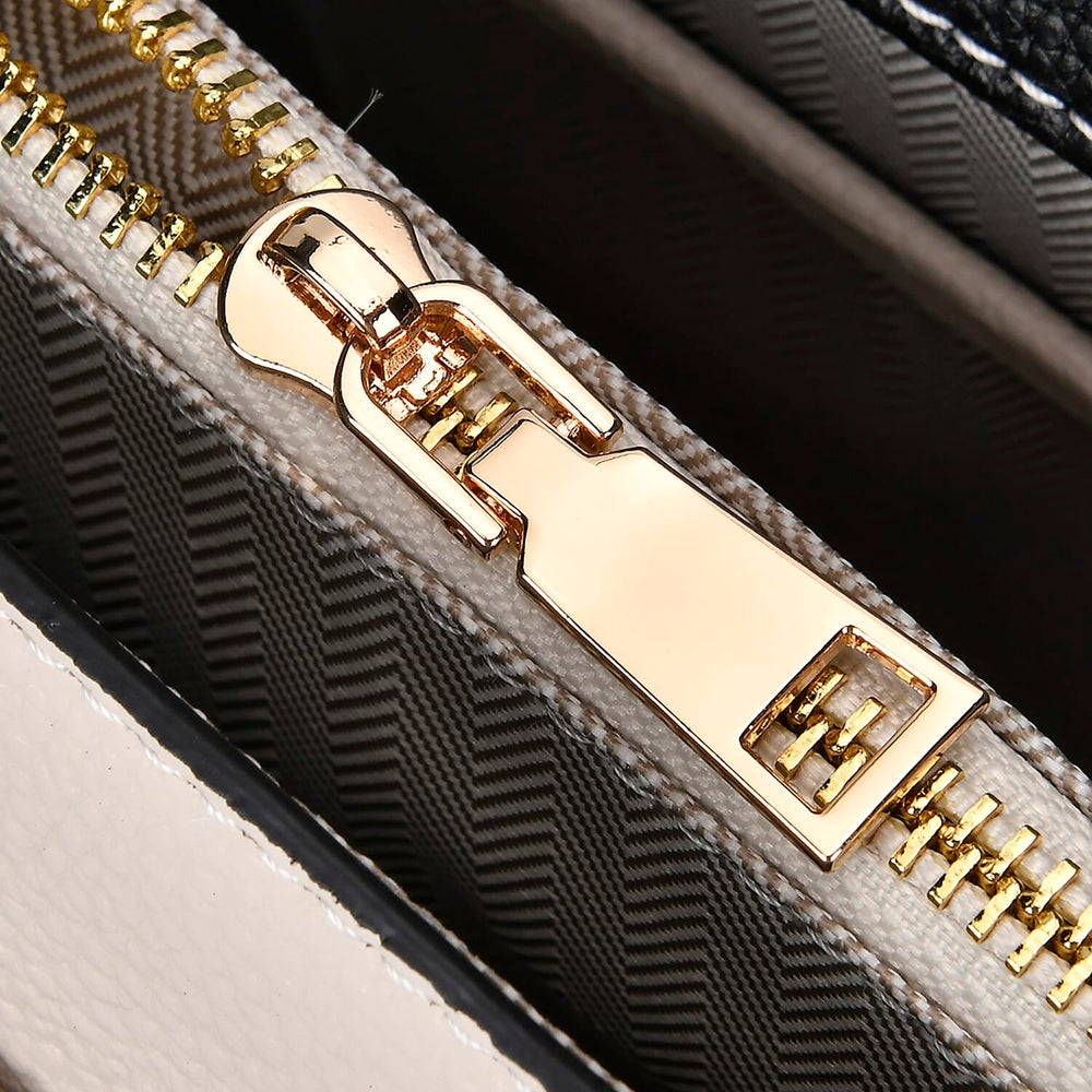 Genuine Leather Patterned Crossbody Bag (Size 27x11x22 cm) - Multi