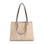 BLACK FRIDAY PREVIEW DEAL - Genuine Leather Tote Bag - Ivory