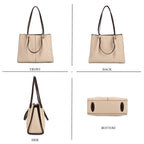 BLACK FRIDAY PREVIEW DEAL - Genuine Leather Tote Bag - Ivory