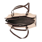BLACK FRIDAY PREVIEW DEAL - Genuine Leather Tote Bag - Ivory