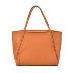 Designer Inspired- 100% Genuine Leather Oversized Tote Bag (Size 46x19x30 cm) - Tan