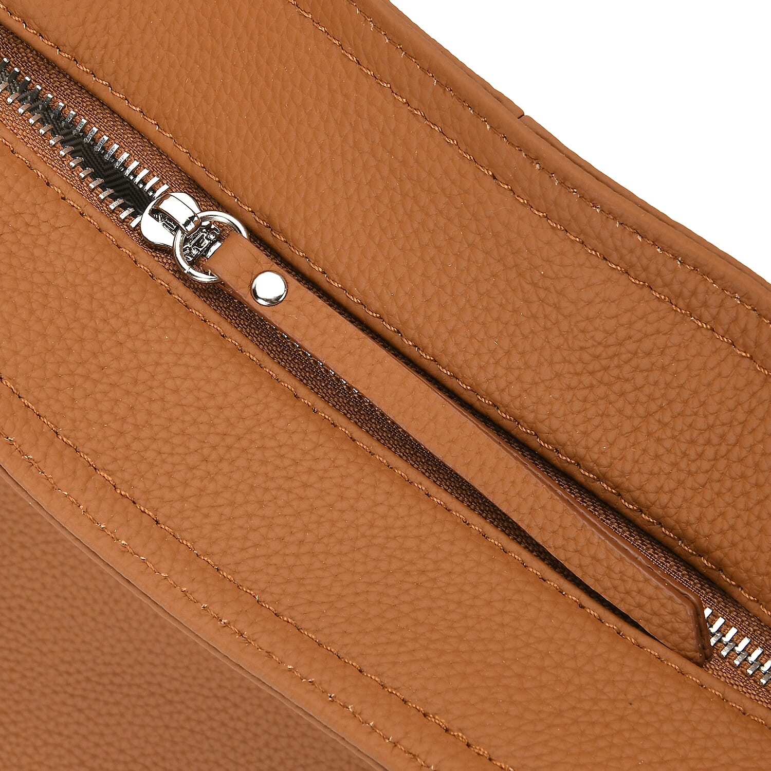 Designer Inspired- 100% Genuine Leather Oversized Tote Bag (Size 46x19x30 cm) - Tan