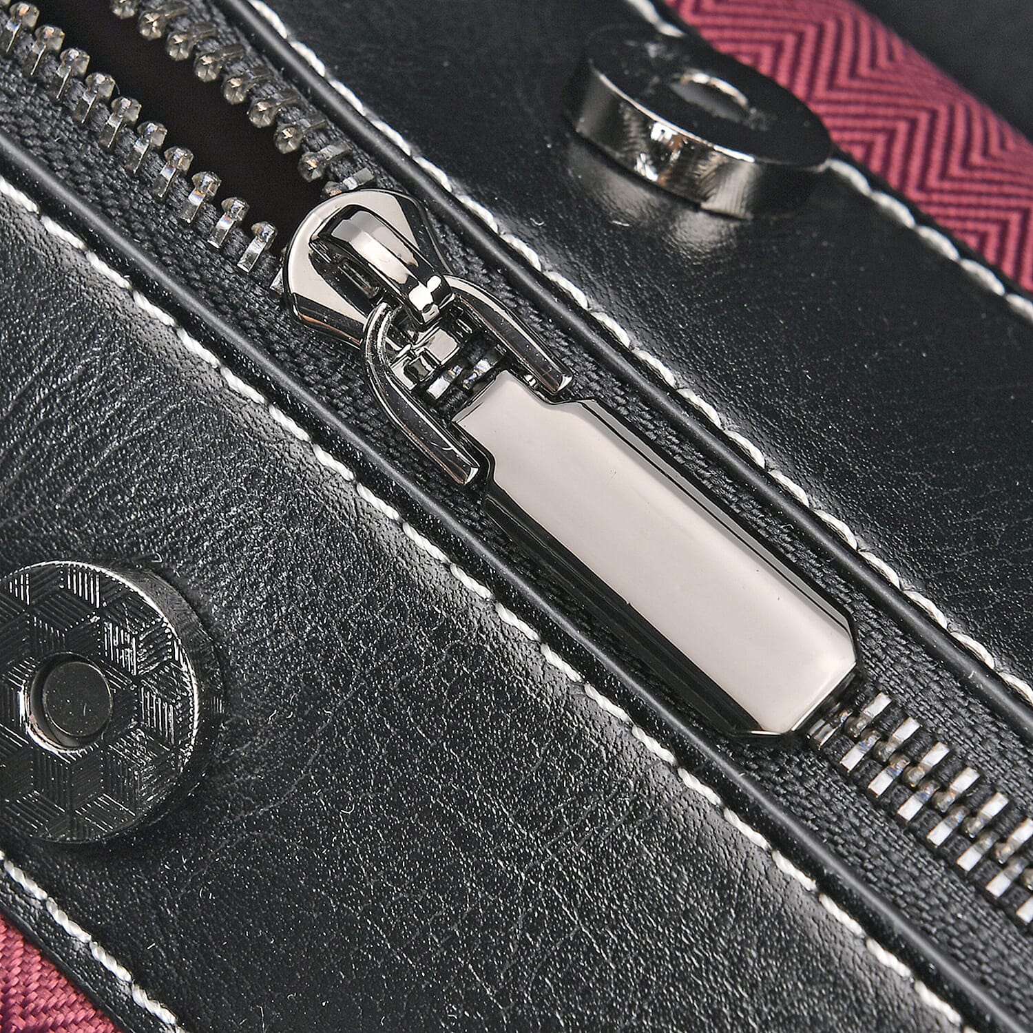 Milan Fashion Closeout - 100% Genuine Leather Shoulder Bag with 2 Long Shoulder Strap -  Black