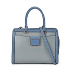 Designer Closeout - Genuine Leather Crossbody Bag With Handle Drop  (Size28x13x21 Cm) - Blue
