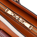 Designer Closeout - Genuine Leather Crossbody Bag With Handle Drop (Size28x13x21 Cm) - Brown