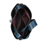 100% Genuine Leather Solid Crossbody Bag (Size 24x10x21 cm) - Teal