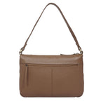 Assots London - Genuine Leather Mardi Tan Pebble Grain Tote Bag