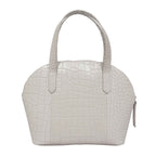 Assots London Cheryl Genuine Leather Tote Bag - Ice Grey