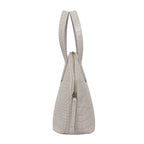 Assots London Cheryl Genuine Leather Tote Bag - Ice Grey