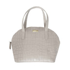 Assots London Cheryl Genuine Leather Tote Bag - Ice Grey