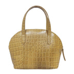Assots London Cheryl Genuine Leather Tote Bag - Mustard
