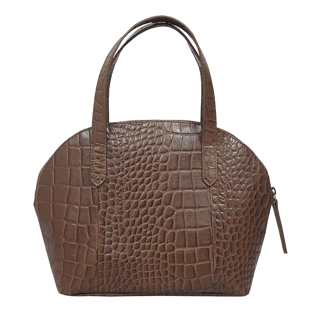 Assots London Cheryl Genuine Leather Tote Bag - Tan