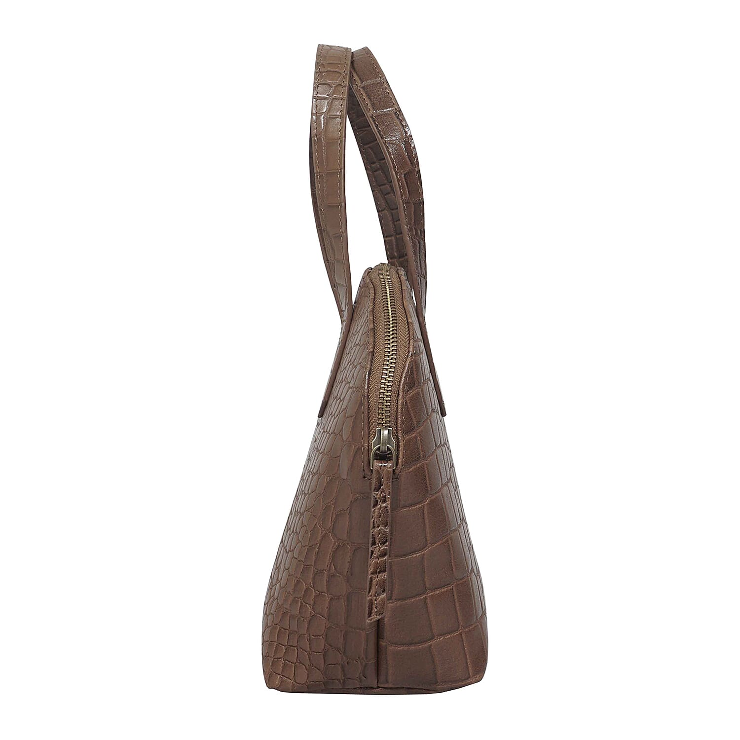 Assots London Cheryl Genuine Leather Tote Bag - Tan