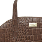 Assots London Cheryl Genuine Leather Tote Bag - Tan