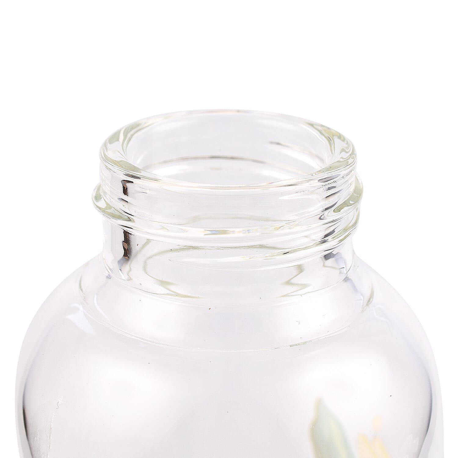 Glass Drinking Bottle (570ml) - Yellow