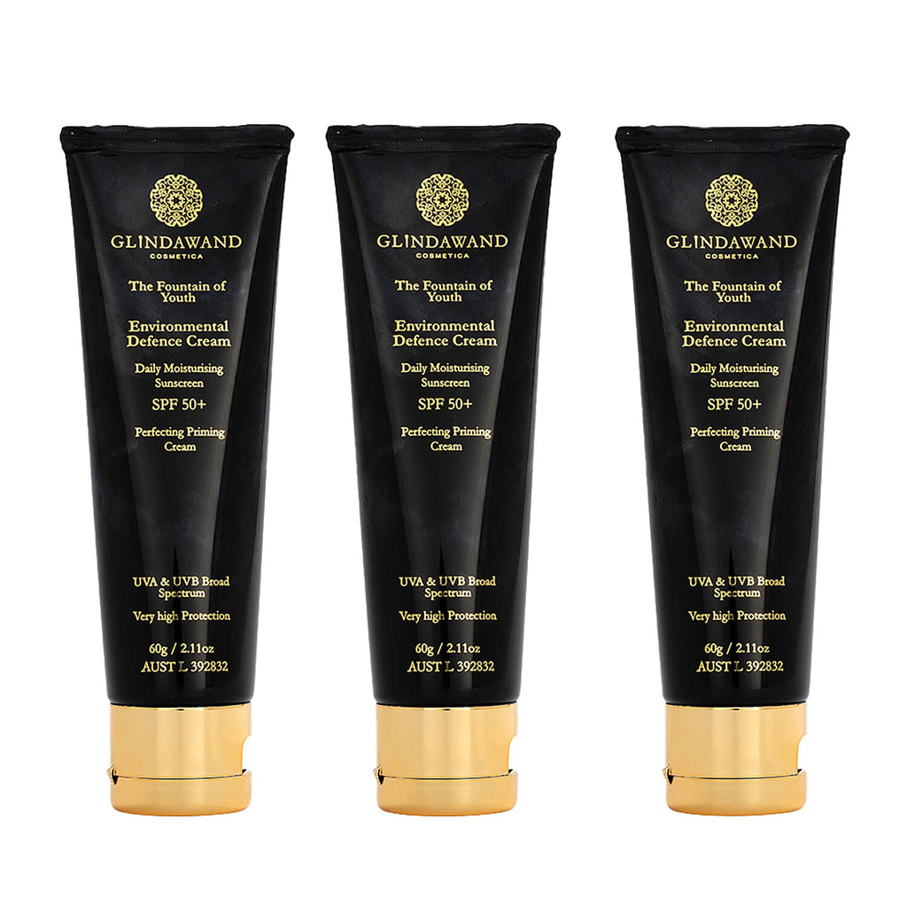 GlindaWand Environmental Defence Cream X2 with SPF 50- - Plus 1 As Free Gift (3 Total)