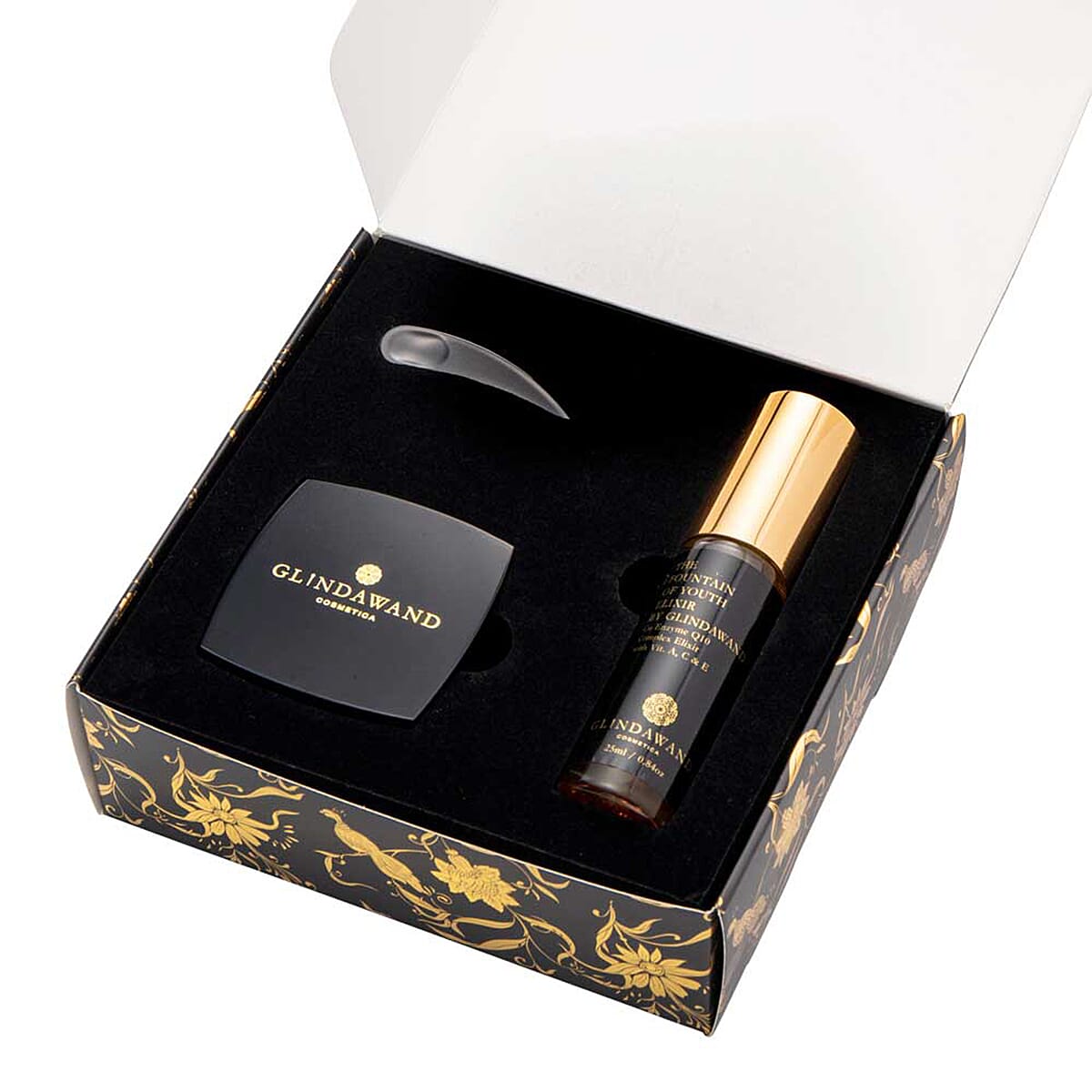 GlindaWand- Duo Gift Box (Incl. Fountain of Youth Elixir - 25ml & Divinity Foundation - 10G) - Almond