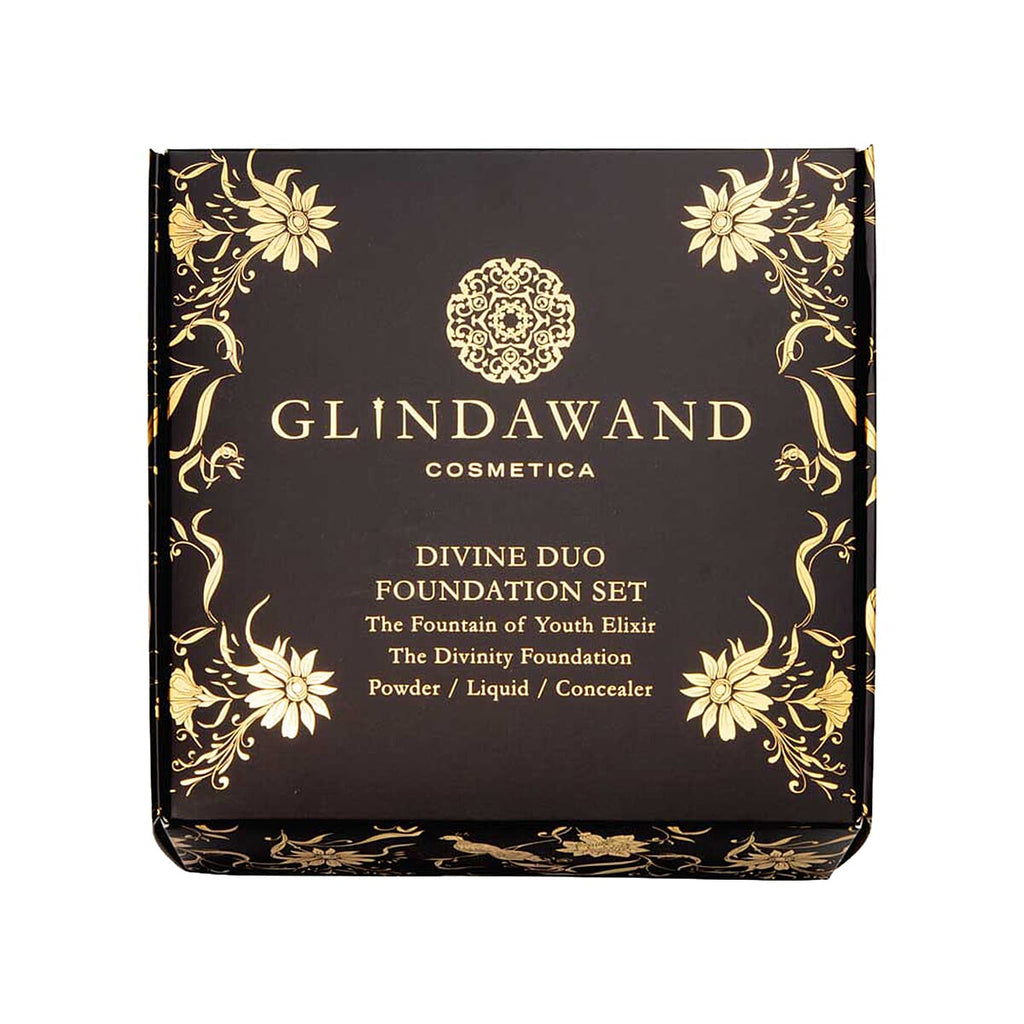 GlindaWand- Duo Gift Box (Incl. Fountain of Youth Elixir - 25ml & Divinity Foundation - 10G) - Almond