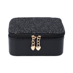 Travel Jewelry & Accessories Box with Removable Sections - Black