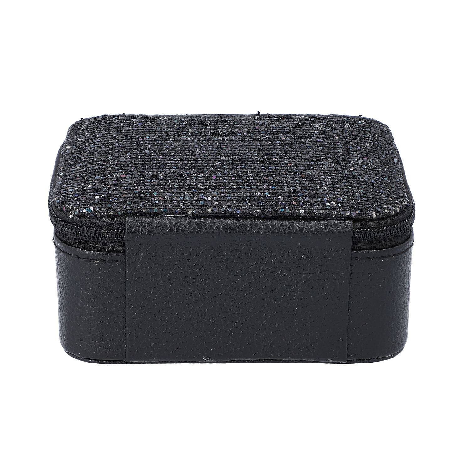 Travel Jewelry & Accessories Box with Removable Sections - Black