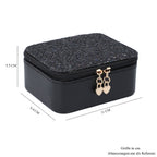 Travel Jewelry & Accessories Box with Removable Sections - Black