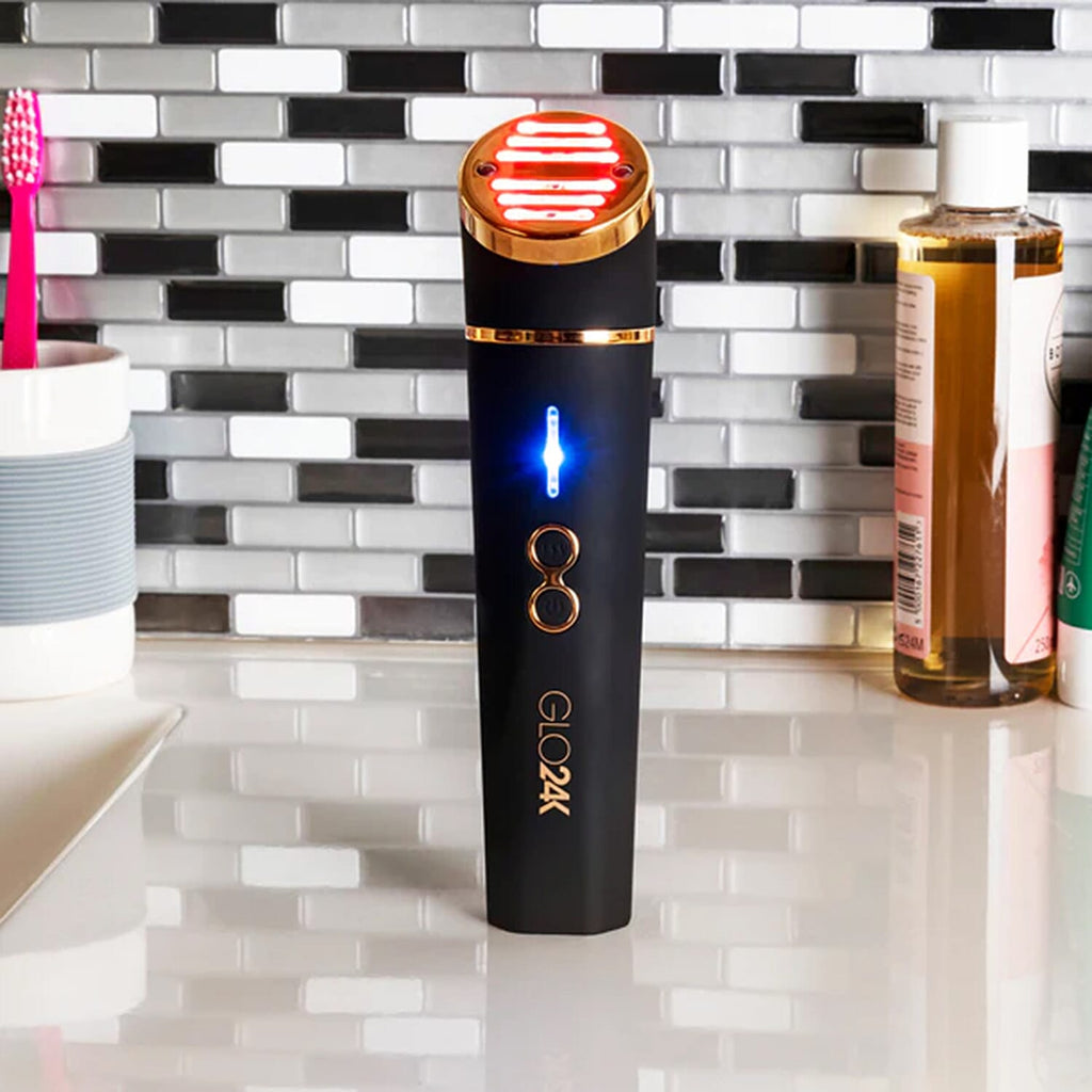 Glo24k Skin Rejuvenation Beauty Device (LED, Infrared, Vibration and Thermal Therapy) Lifetime Warranty