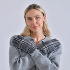 Winter Fashion Must Have - Designer Inspiration -CASHMERE Gloves - Grey