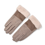 70% Cashmere Gloves- Khaki & Grey