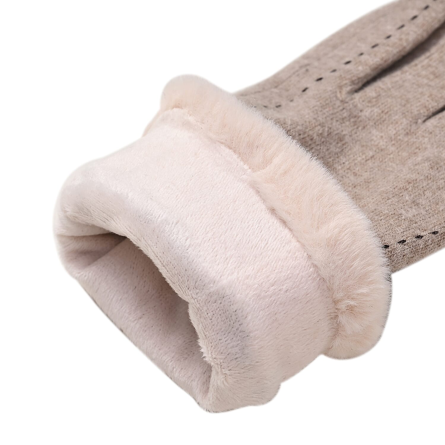 70% Cashmere Gloves- Khaki & Grey