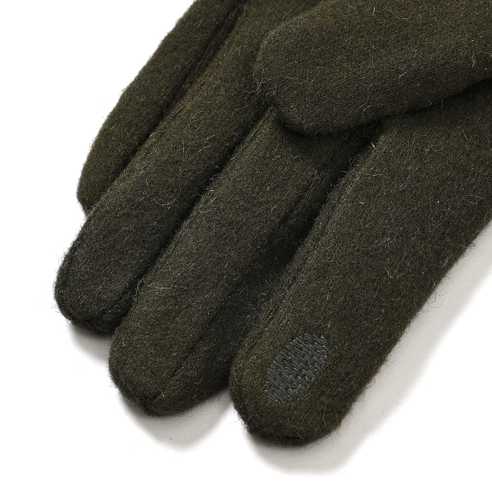 Gloves - 70% cashmere wool - One Size- Green
