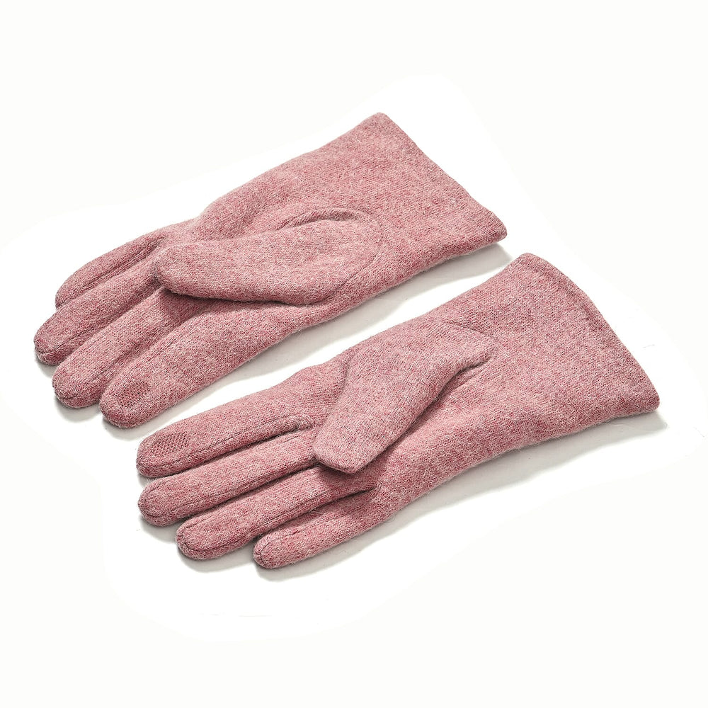 Gloves - 70% cashmere wool - One Size- Pink