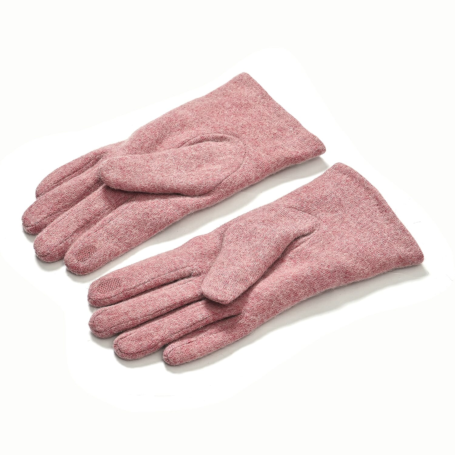 Gloves - 70% cashmere wool - One Size- Pink
