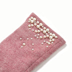 Gloves - 70% cashmere wool - One Size- Pink