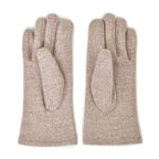 Winter Must-Have - Cashmere Touch Screen Beaded Gloves - Beige