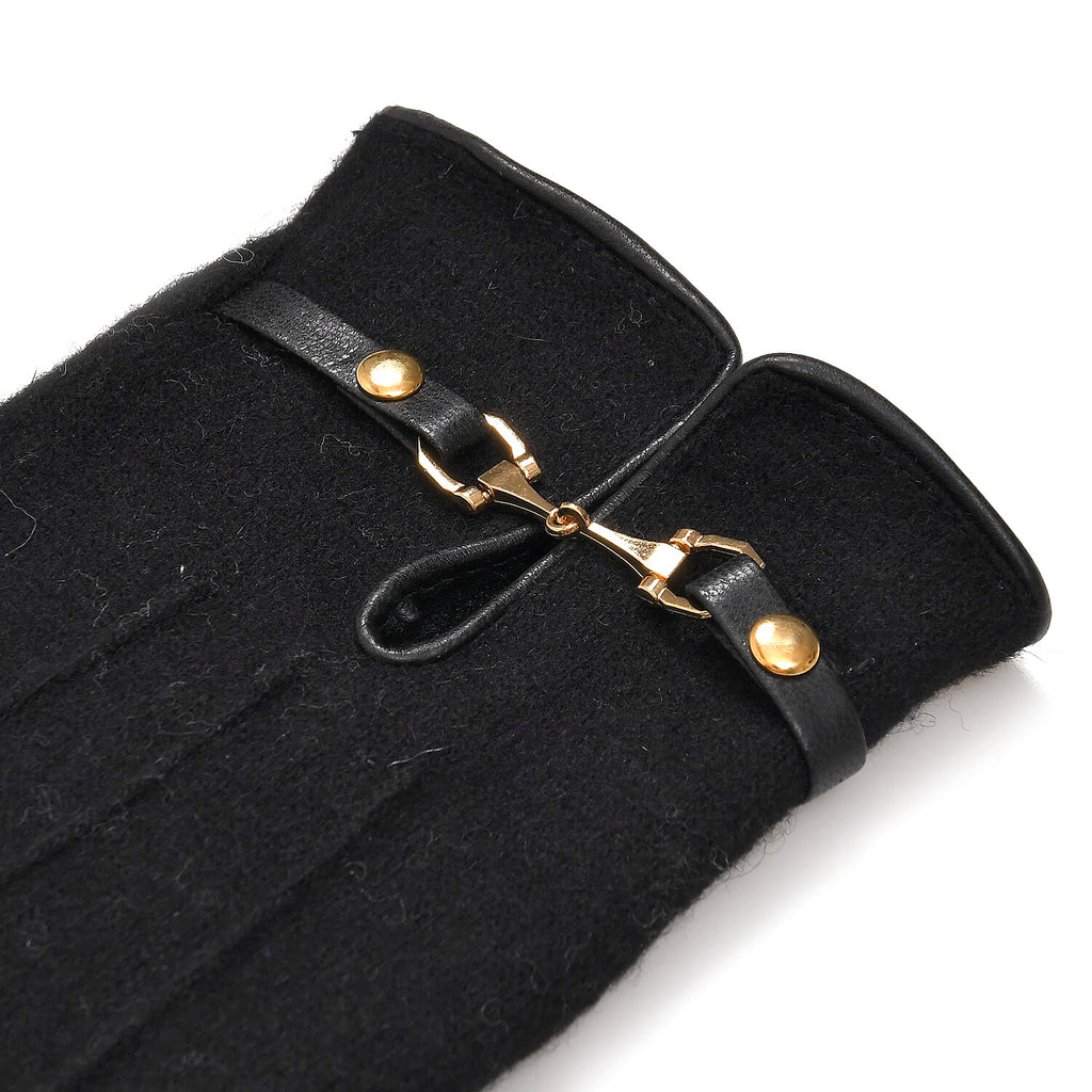 Winter Must-Have - Cashmere Touch Screen Gloves - Black