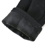 Winter Must-Have - Cashmere Touch Screen Beaded Gloves - Black