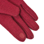 Winter Must-Have - Cashmere Touch Screen Beaded Gloves - Burgundy